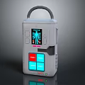 Portable AED Defibrillator Emergency Device For First Aid With Digital Display And Buttons