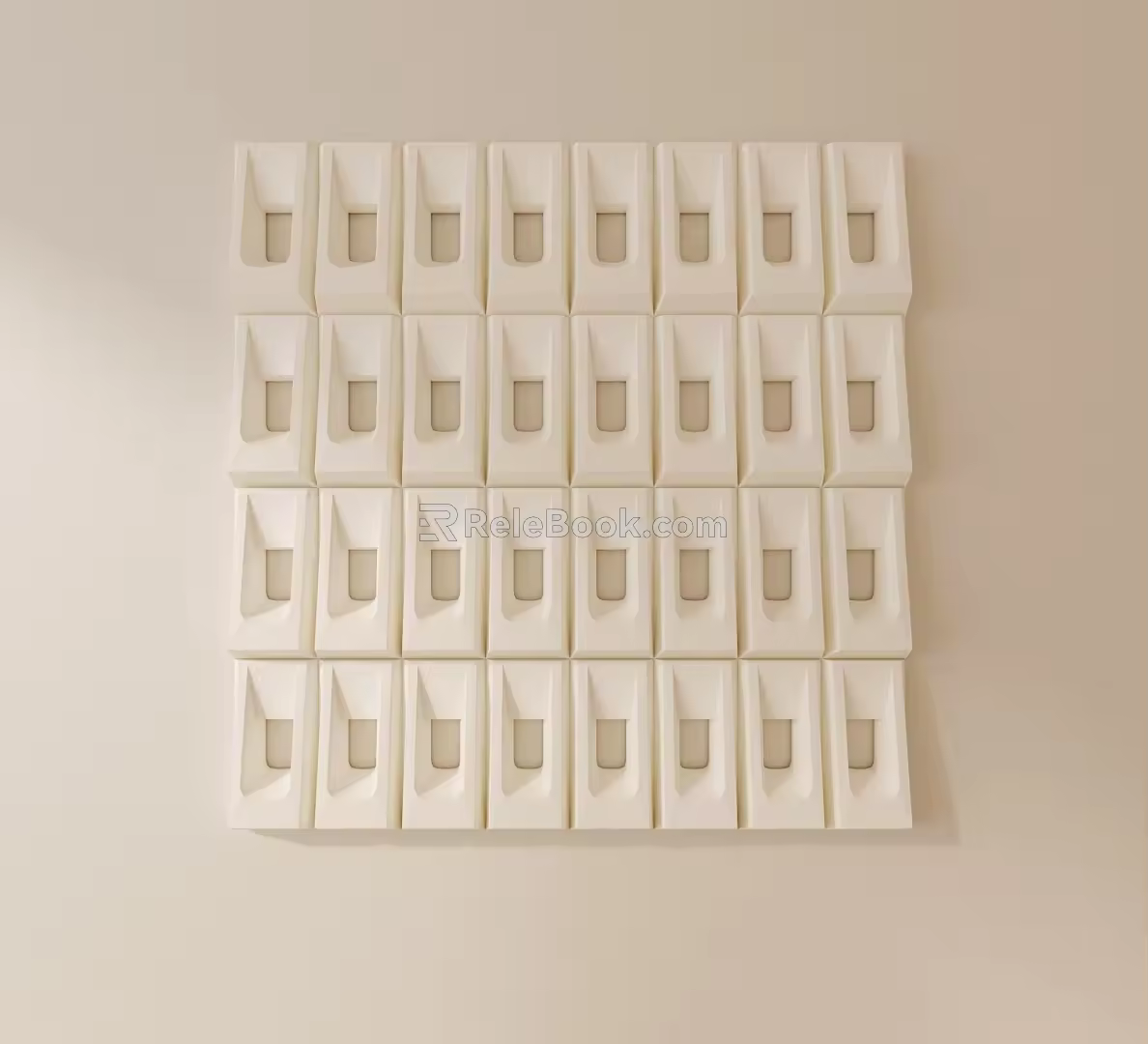 modern plaster line plaster line carved 3d model