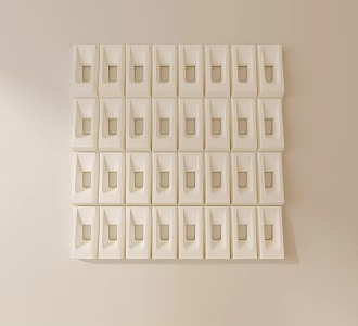 modern plaster line plaster line carved 3d model