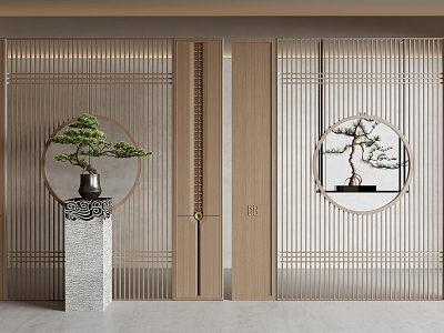 New Chinese-style Partition Entrance Partition Home Partition Landscape Partition Decorative Partition 3d model