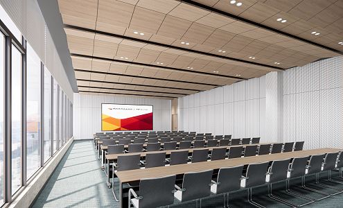 Modern Conference Room Conference Room Training Room 3d model