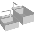 Stainless Steel Kitchen Sink With Double Bowl And Faucet Design