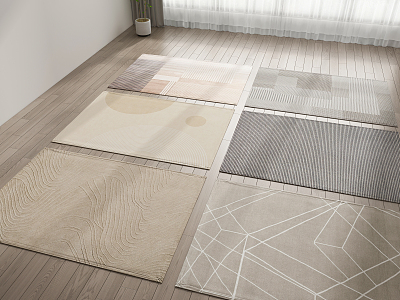 modern square carpet model