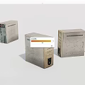 Digital Products Old-fashioned Computer Host Computer Accessories 3d model