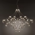 Elegant Modern Chandelier Design With Hanging Crystal Lights And Sparkling Details
