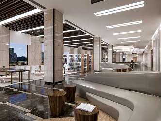 Modern Library Inside the Library 3d model