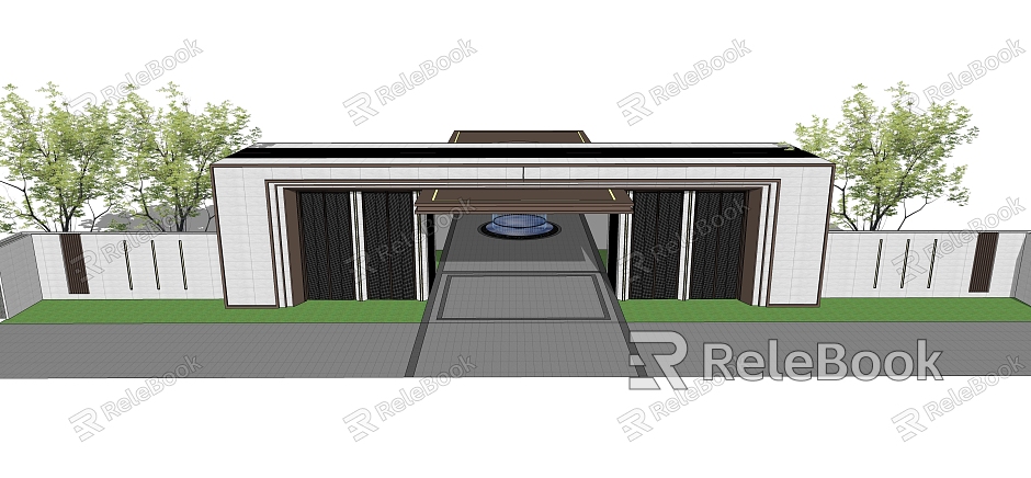 Modern Gate Entrance Gate model