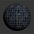 Qsunlight Spherical Solar Panel Design With Blue Grid Pattern And Reflective Surface