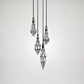 Various Modern Pendant Light Designs With Unique Shapes And Stylish Styles 3d model