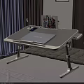 Foldable Desk with HUAWEI Laptop Mobile Phone Desk Lamp and Photo Frame for Bed Use