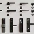 Various Modern Door Handles With Smart Lock Designs And Metal Lever Styles