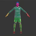 Man in Green Sports Uniform Standing With Red Gloves Etihad Logo And Number 31