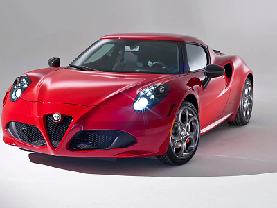 Modern sports car Alfa Romeo sports car model