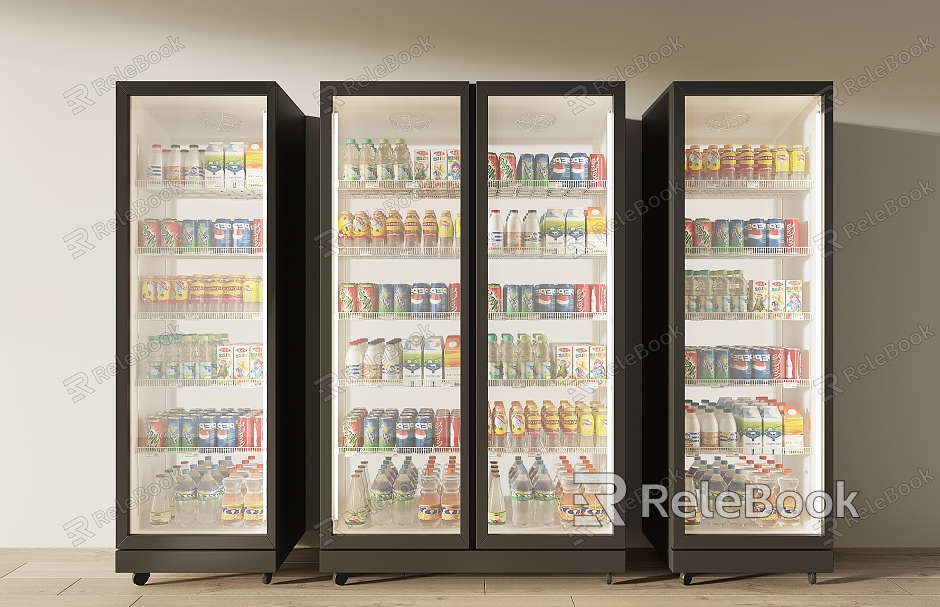 Modern Freezer Refrigerator Freezer Beverage model