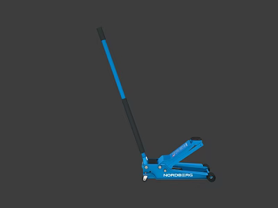 Car Hydraulic Jack Blue FORCEMAX Tool For Vehicle Lifting And Maintenance 3d model