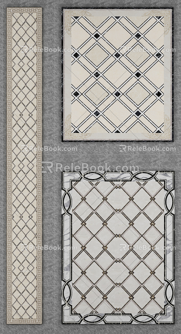 Modern Tile Stone Mosquet 3d model