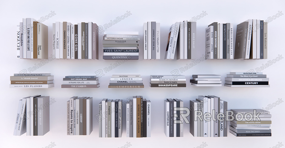 Modern Books Books Books model