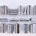 Modern Books Books Books 3d model