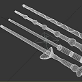 Modern Wand 3d model