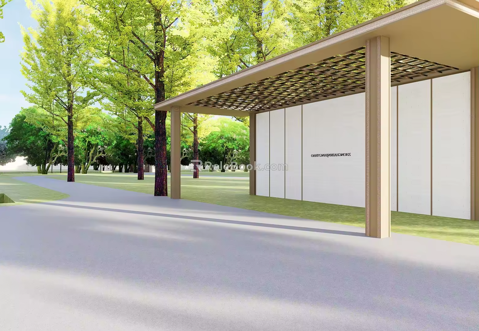 New Chinese Style Pavilion 3d model