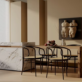 Modern table combination 3d model