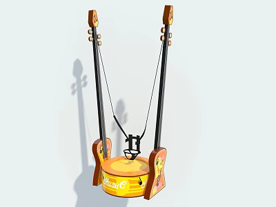 modern bungee jumping play equipment guitar bungee jumping 3d model