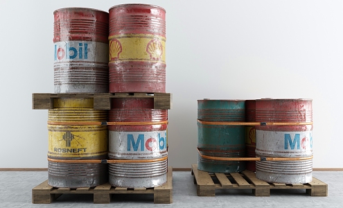 Industrial LOFT petrol drum 3d model