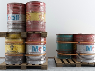 Industrial LOFT petrol drum 3d model