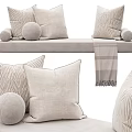 Modern Cushion Bay Window Cushion Sofa Cushion 3d model