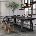 New Chinese Tea Table and Chair 3d model