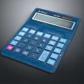 Brixton 8800 Blue Electronic Calculator With Numeric Keypad And Display Screen