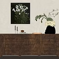 Silent Wind Locker Decorative Cabinet End View Cabinet 3d model