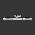 Modern Synthesizer Portable Synthesizer Mixer Reverberator 3d model