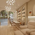 Elegant Modern Relaxing SPA Sauna Interior With Warm Lighting And Natural Decor