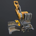 DEWALT Yellow And Black Miter Saw With Sharp Blade And Stable Base 3d model