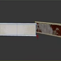 Decorative Home Heating Radiators With White And Red Modern Design