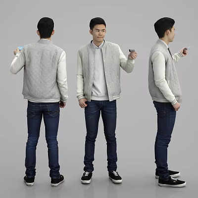 Modern Men Fashion Men 3d model Modern Men Fashion Men 3d model