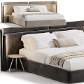 Modern Luxury Upholstered Double Bed With Multiple Color Options For Cozy Stylish Bedroom Home Decor