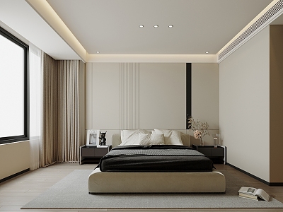 Minimalist Master Bedroom model