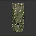 Military Armored Vehicle With Camouflage Pattern Six Wheels And Roof Equipment