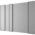 Textured Wall Design With Wooden Frames And Dark Stone Natural Texture