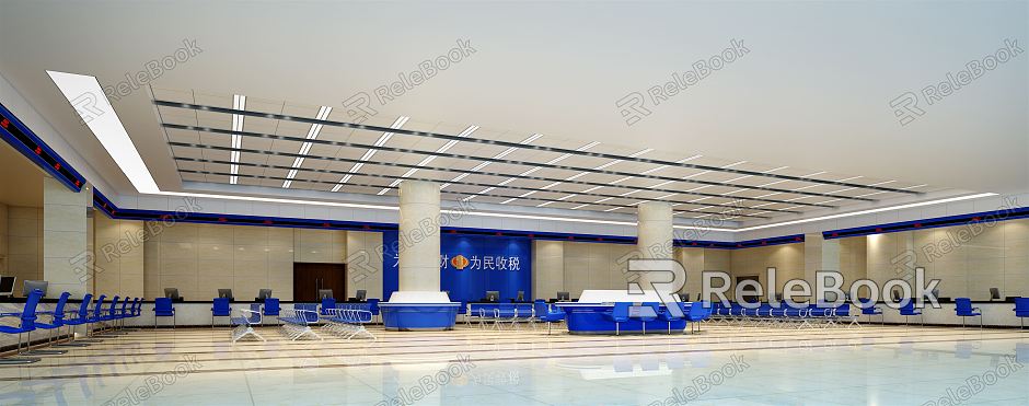 Modern Hall Service Hall Service Hall Comprehensive Service Large model