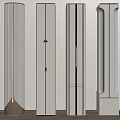 Modern Column Square Column 3d model