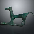 Vintage Bronze Horse Shaped Decorative Ornament For Home Living Decoration