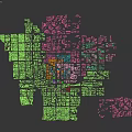 Detailed Birds Eye View Urban Planning With High Rise Buildings And City Layout Design