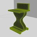 Modern Black Bar Stool With Curved Base And Sleek Contemporary Design