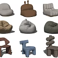 Various Styles And Colors Of Modern Bean Bag Chairs For Home Decor