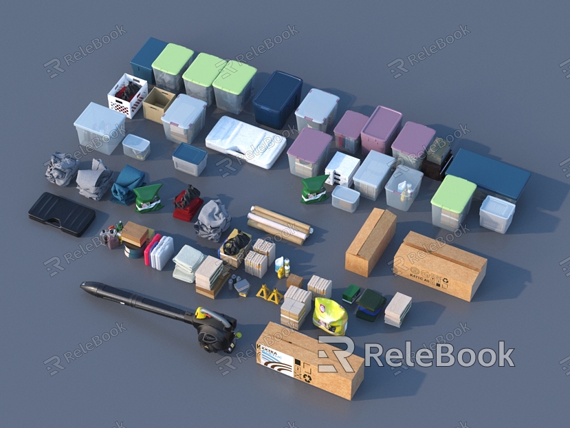 Storage basket toolbox hardware tools processing tools 3D model model