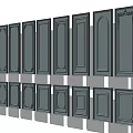Modeling line background wall 3d model
