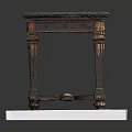 Classic Ornate Table With Carved Details Golden Legs And Decorative Top